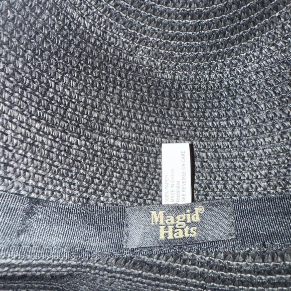 Magid Hats Black Straw Rope Sun Hat - Picture 4 of 4